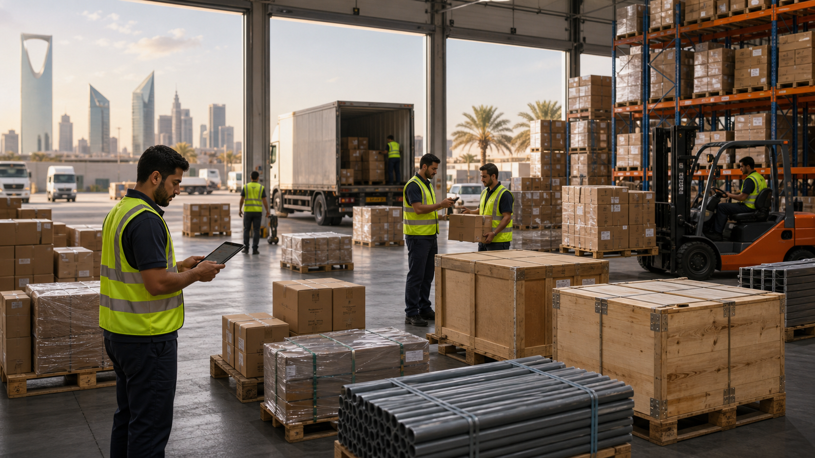معدات ومشتريات مشروع للتسليم في الرياض