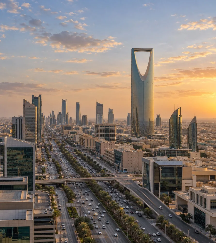 تصور بصري لأفق مدينة الرياض